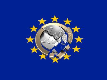 Sự tồn tại của đồng euro bị đe dọa (Ảnh ghép minh họa)